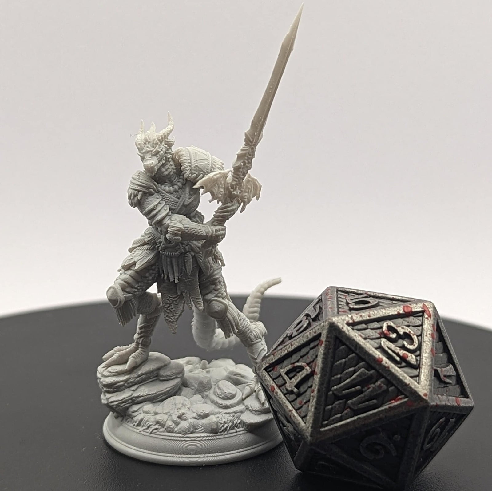 Veseria – The Raging Dragon | Miniature by DM Stash | Great for Tabletop Gaming, D&D, Pathfinder, Painting | Assembled and Primed - Brush and Battle