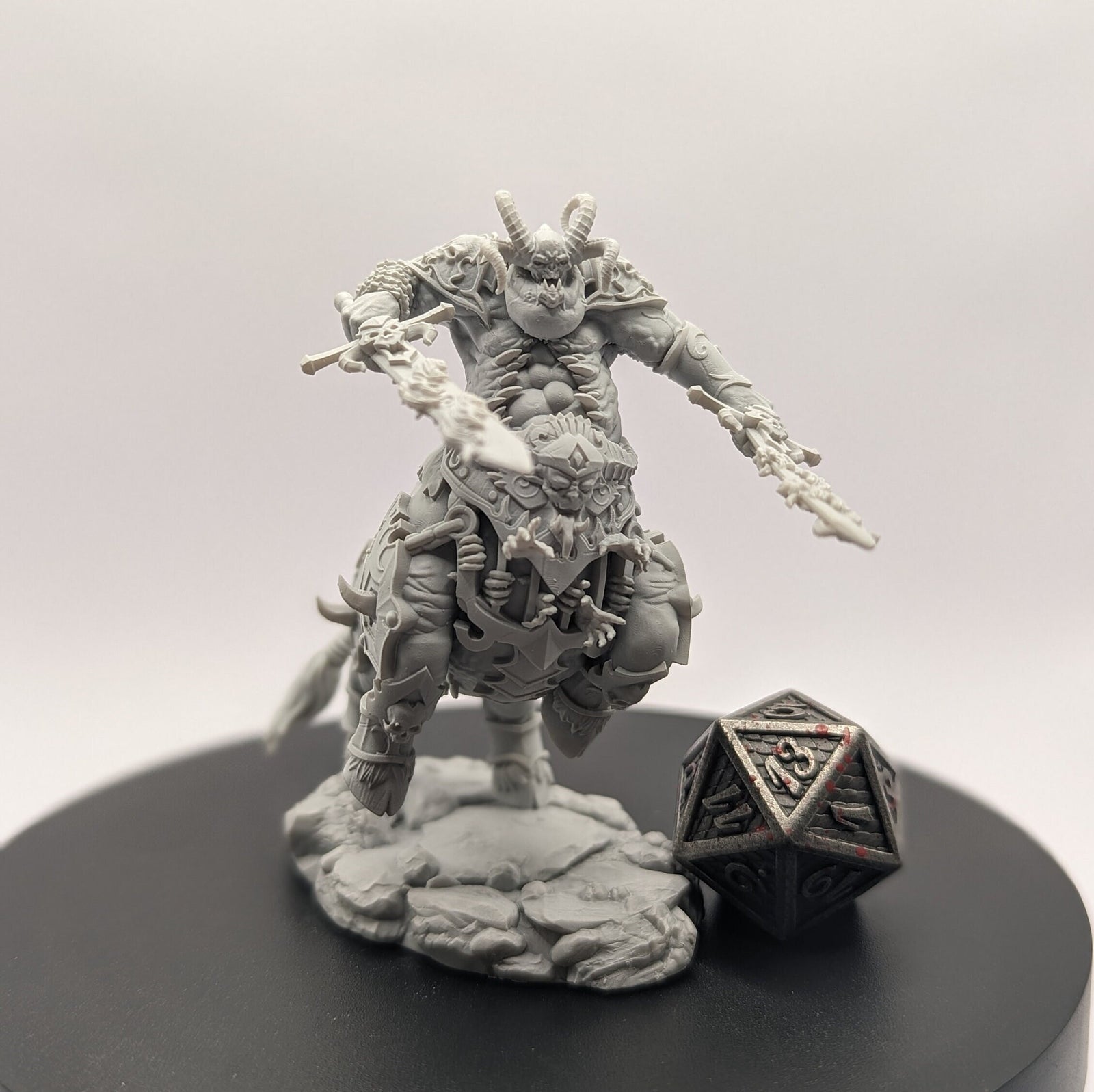 Maltrixian Devil | Miniatures by Archvillain Games | Resin Mini for Tabletop Gaming, D&D, Pathfinder, Painting | Assembled and Primed - Brush and Battle