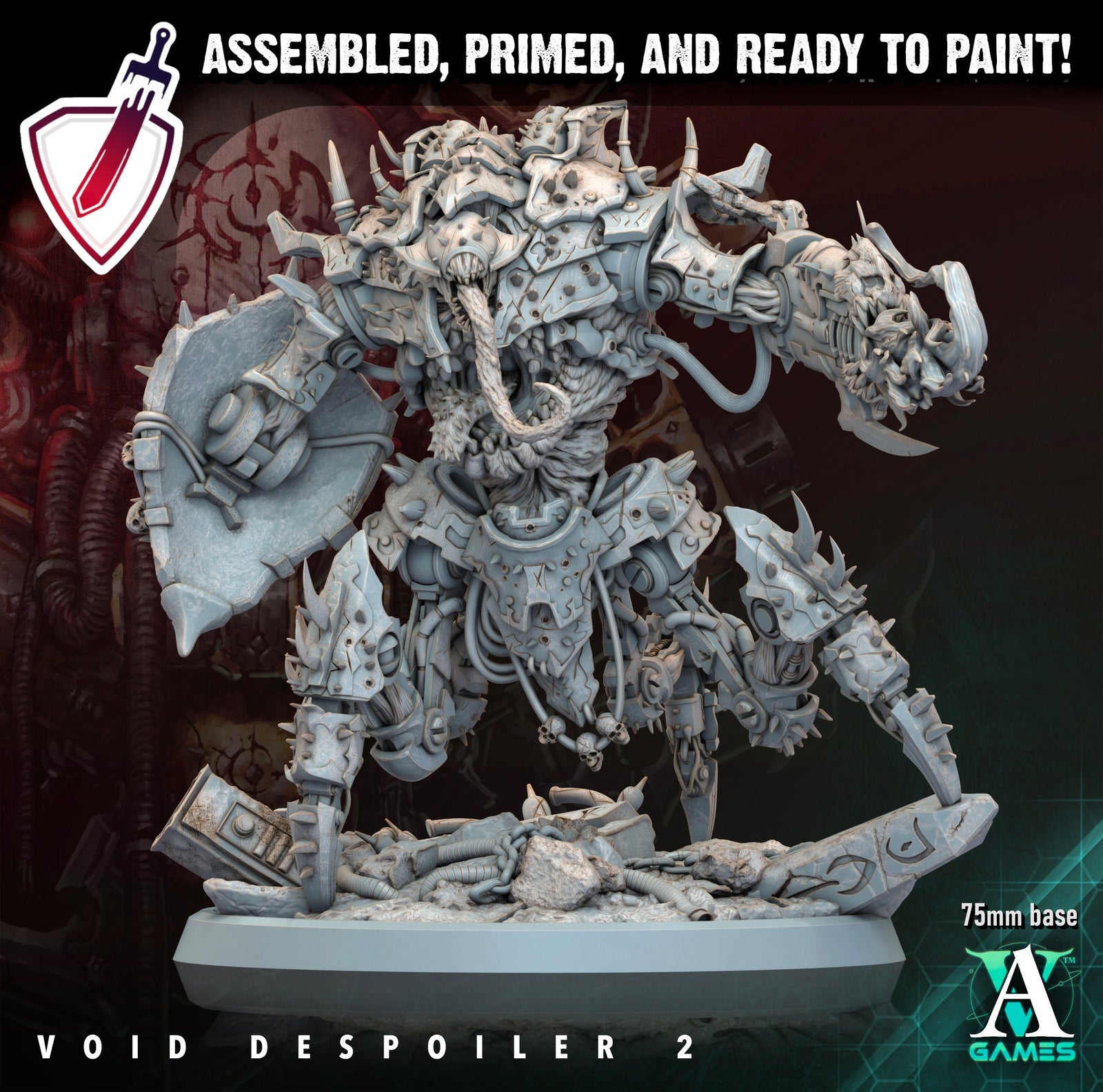 Void Despoiler | Miniatures by Archvillain Games | Resin Mini for Tabletop Gaming, D&D, Wargaming, Painting | Assembled and Primed - Brush and Battle