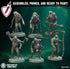 Noxious Fanatics Guardians | Miniatures by Immaterium God | Resin Mini for Tabletop Gaming, D&D, Wargaming, Painting | Assembled + Primed - Brush and Battle