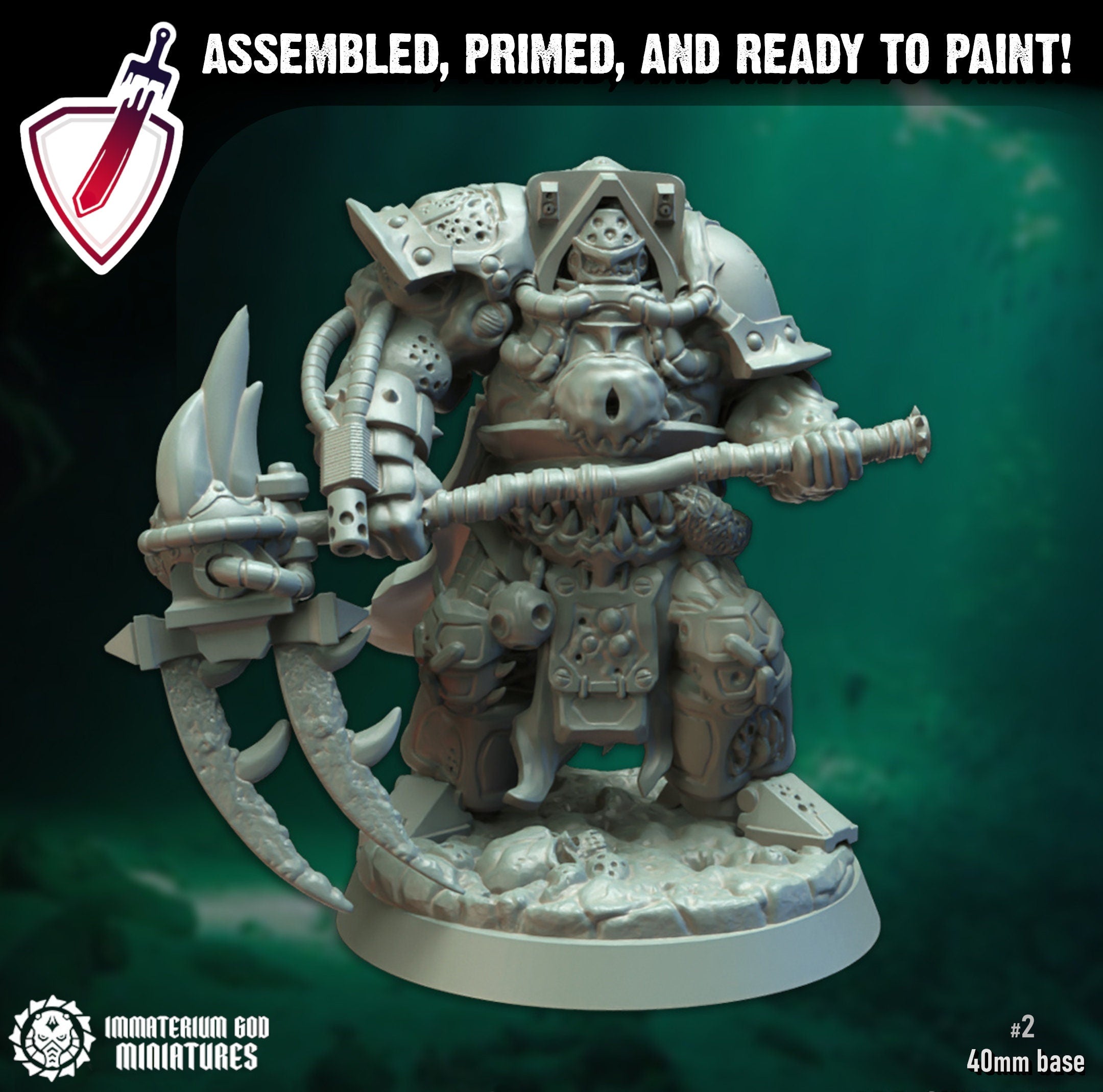 Life Reaper Exterminators | Miniatures by Immaterium God | Resin Mini for Tabletop Gaming, D&D, Wargaming, Painting | Assembled + Primed - Brush and Battle