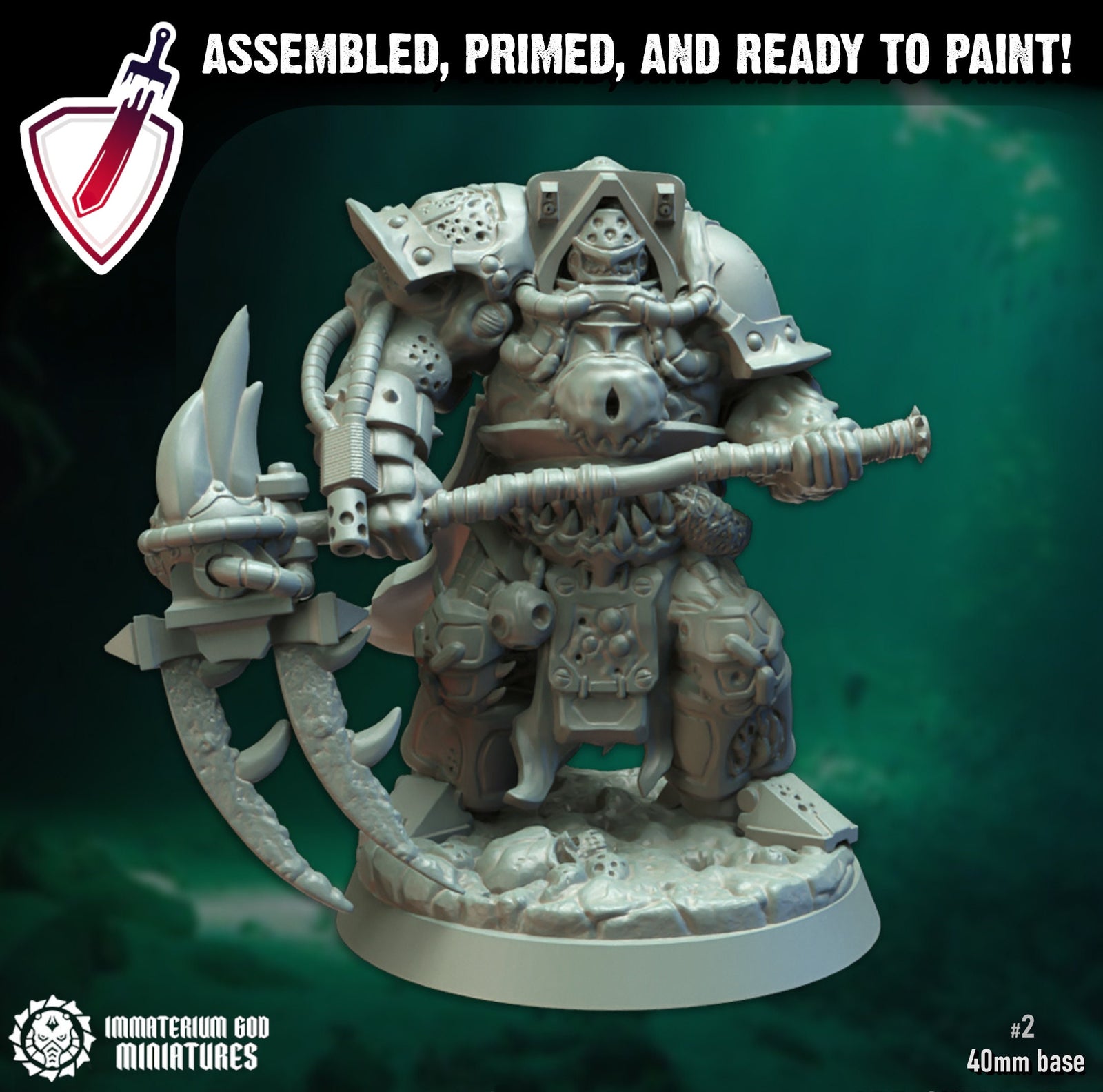 Life Reaper Exterminators | Miniatures by Immaterium God | Resin Mini for Tabletop Gaming, D&D, Wargaming, Painting | Assembled + Primed - Brush and Battle