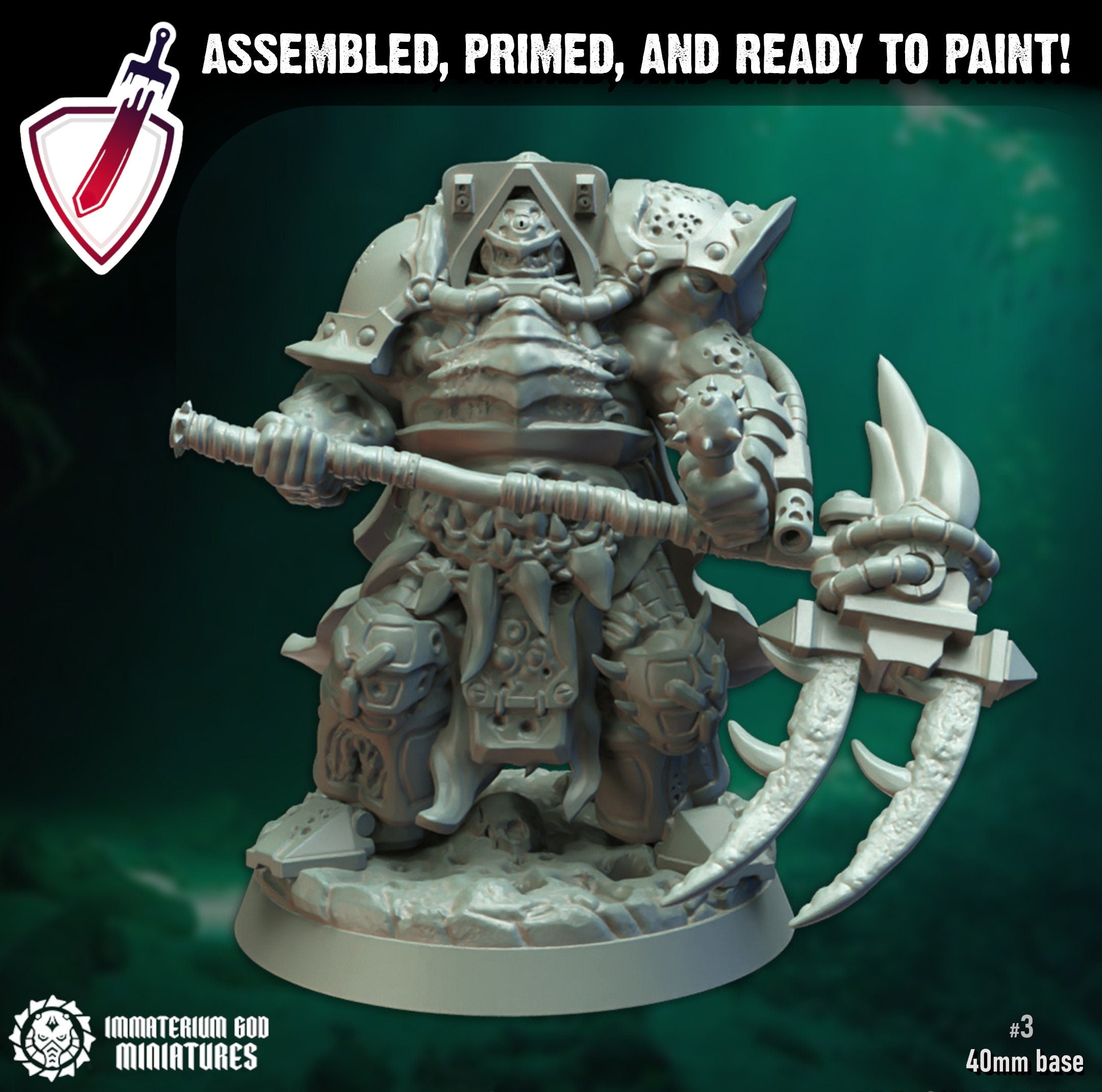 Life Reaper Exterminators | Miniatures by Immaterium God | Resin Mini for Tabletop Gaming, D&D, Wargaming, Painting | Assembled + Primed - Brush and Battle