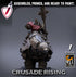 Mounted Templars | Miniatures by Lord of the Print | Resin Mini for Tabletop Gaming, D&D, Pathfinder, Painting | Assembled and Primed - Brush and Battle