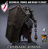 Templar Infantry - Flail | Miniatures by Lord of the Print | Resin Mini for Tabletop Gaming, D&D, Pathfinder, Painting | Assembled + Primed - Brush and Battle