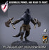 Infantry Rats - Barbarians | Miniatures by Lord of the Print | Resin Mini for Tabletop Gaming, D&D, Pathfinder, Painting | Assembled+Primed - Brush and Battle