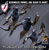 Infantry Rats - Barbarians | Miniatures by Lord of the Print | Resin Mini for Tabletop Gaming, D&D, Pathfinder, Painting | Assembled+Primed - Brush and Battle