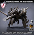 Infantry Rats - Warriors | Miniatures by Lord of the Print | Resin Mini for Tabletop Gaming, D&D, Pathfinder, Painting | Assembled+Primed - Brush and Battle