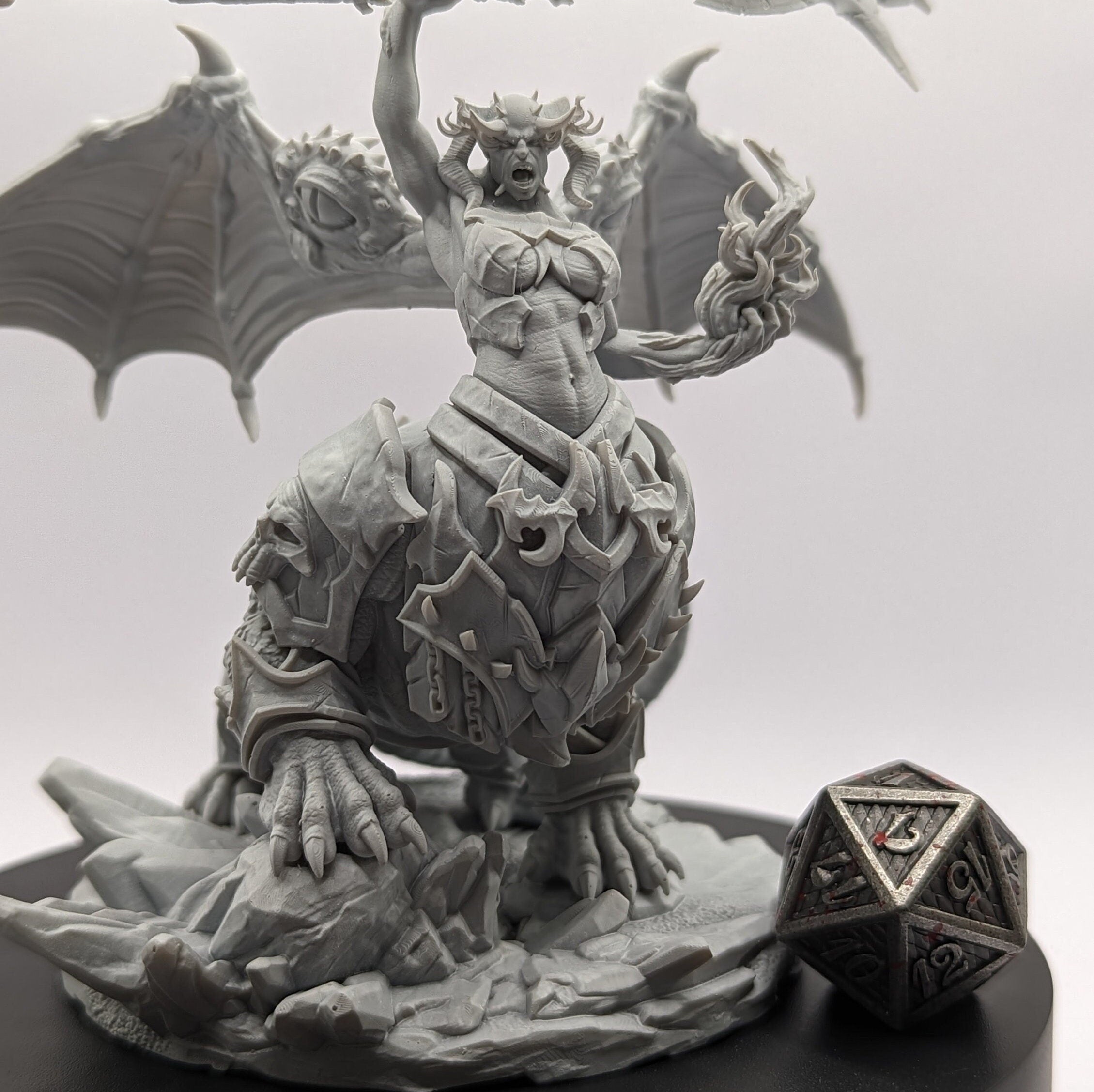 Kartaroth | Miniatures by Archvillain Games | Resin Mini for Tabletop Gaming, D&D, Pathfinder, Painting | Assembled and Primed - Brush and Battle
