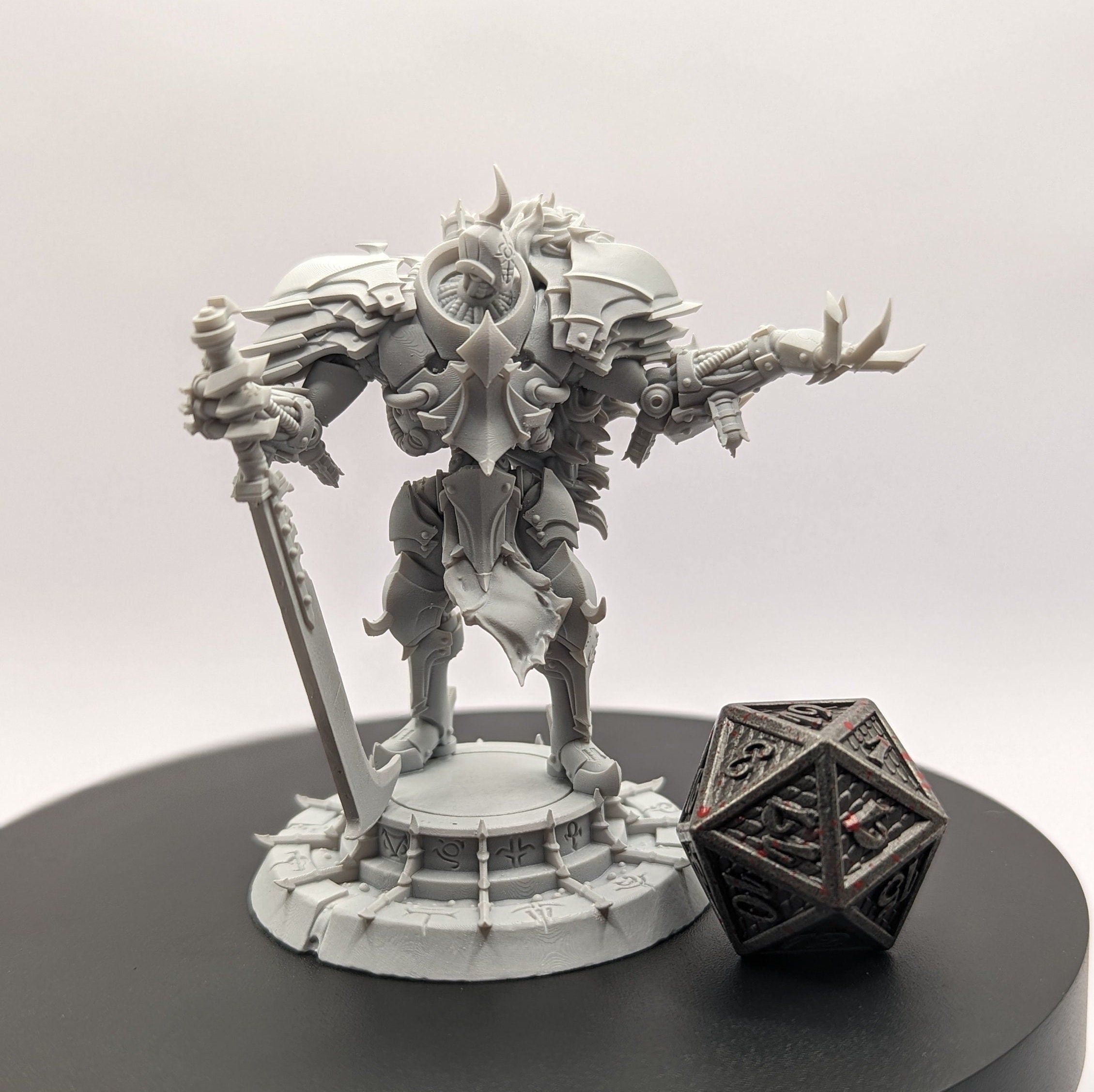 Slaughtersteel Golem | Miniature by Archvillain Games | Resin Mini for Tabletop Gaming, D&D, Pathfinder, and Painting | Assembled and Primed - Brush and Battle