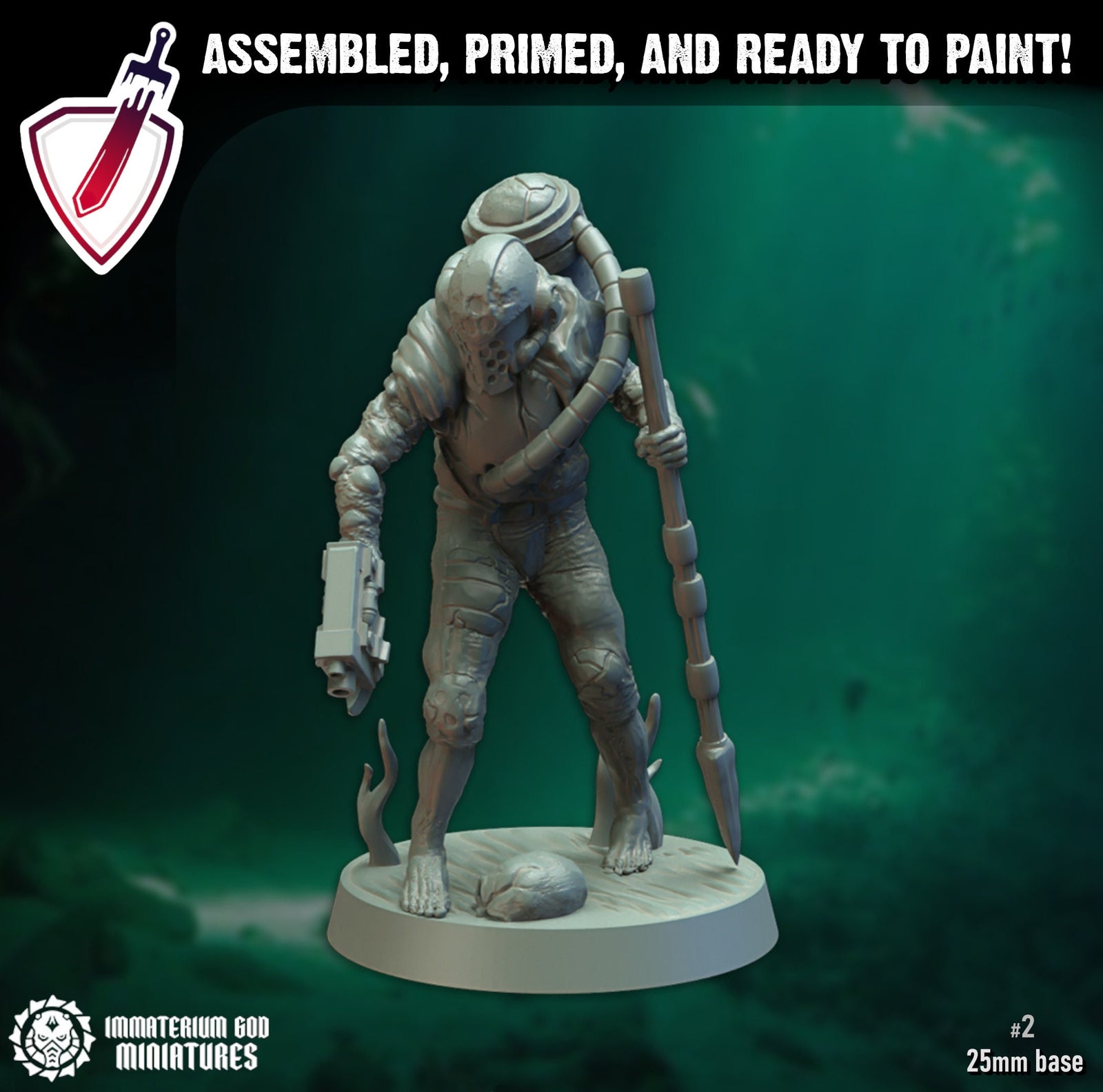 Noxious Fanatics Guardians | Miniatures by Immaterium God | Resin Mini for Tabletop Gaming, D&D, Wargaming, Painting | Assembled + Primed - Brush and Battle