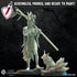 Hanako Kitsune Druid | Miniature by Lost Kingdom | Resin Mini For Tabletop Gaming, D&D, Pathfinder, Wargames, Painting | Assembled + Primed - Brush and Battle