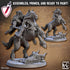 Gunnar on Svadilfari - Horse King | Miniatures by Artisan Guild | For Tabletop Gaming, D&D, Pathfinder, and Painting | Assembled and Primed - Brush and Battle
