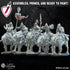 Mounted Mongobbo Spearmen | Miniatures by Lost Kingdom | For Tabletop Gaming, D&D, Pathfinder, Wargames, and Painting | Assembled and Primed - Brush and Battle