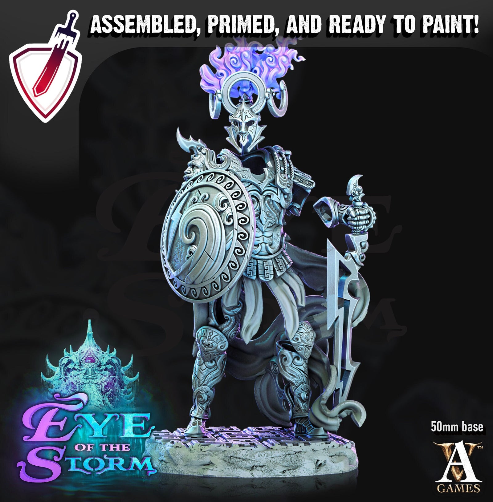 Ironstorm Sentinels | Miniatures by Archvillain Games | Resin Mini for Tabletop Gaming, D&D, Pathfinder, and Painting | Assembled and Primed - Brush and Battle