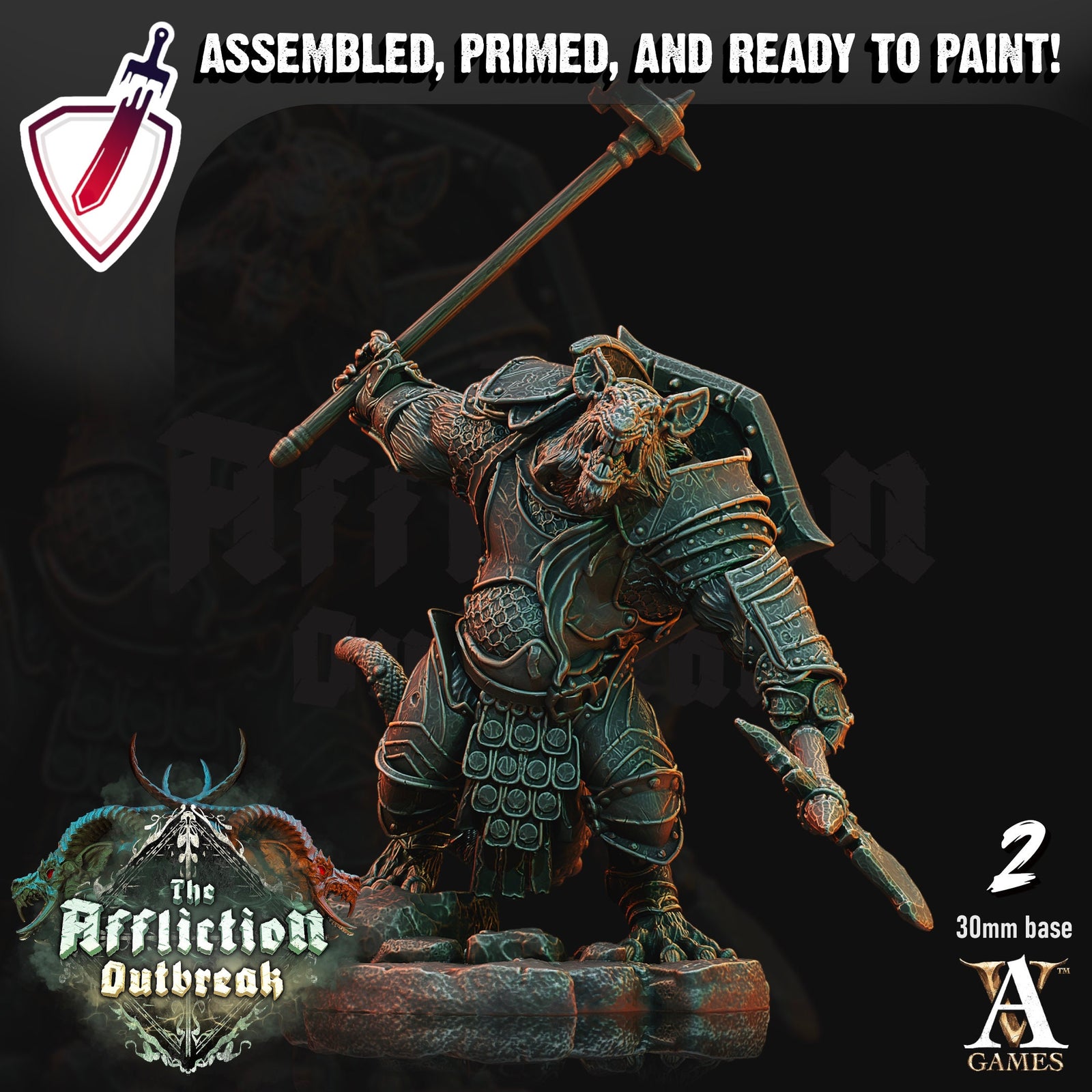 Ratwatch | Miniatures by Archvillain Games | Resin Mini for Tabletop Gaming, D&D, Pathfinder, and Painting | Assembled and Primed - Brush and Battle