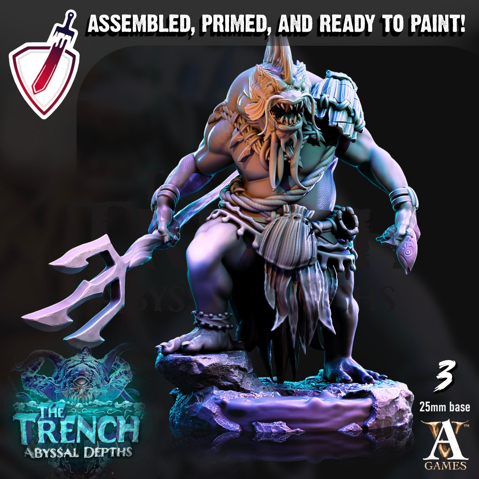 Morloks | Miniatures by Archvillain Games | Resin Mini for Tabletop Gaming, D&D, Pathfinder, and Painting | Assembled and Primed - Brush and Battle