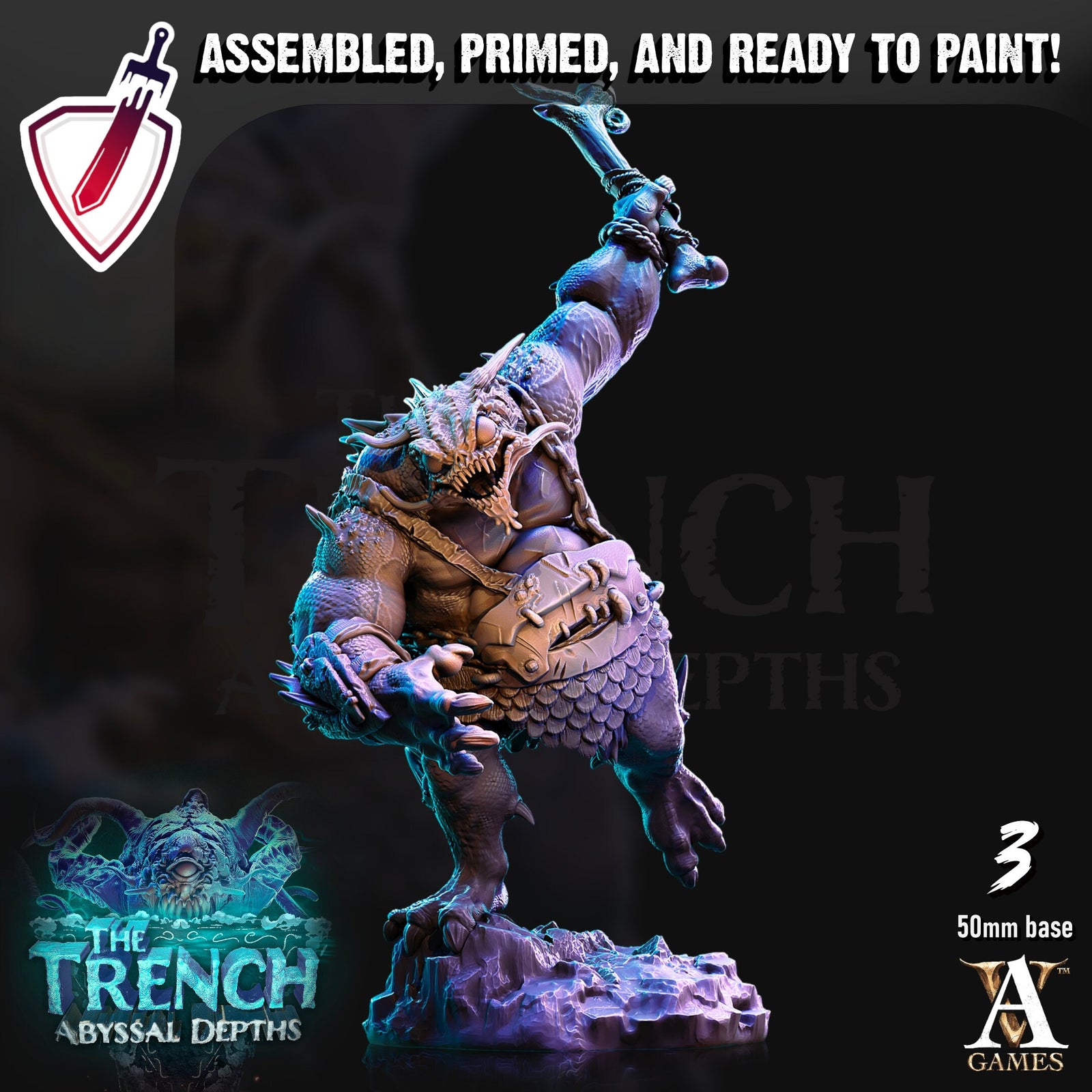 Morlok Big Bois | Miniatures by Archvillain Games | Resin Mini for Tabletop Gaming, D&D, Pathfinder, and Painting | Assembled and Primed - Brush and Battle