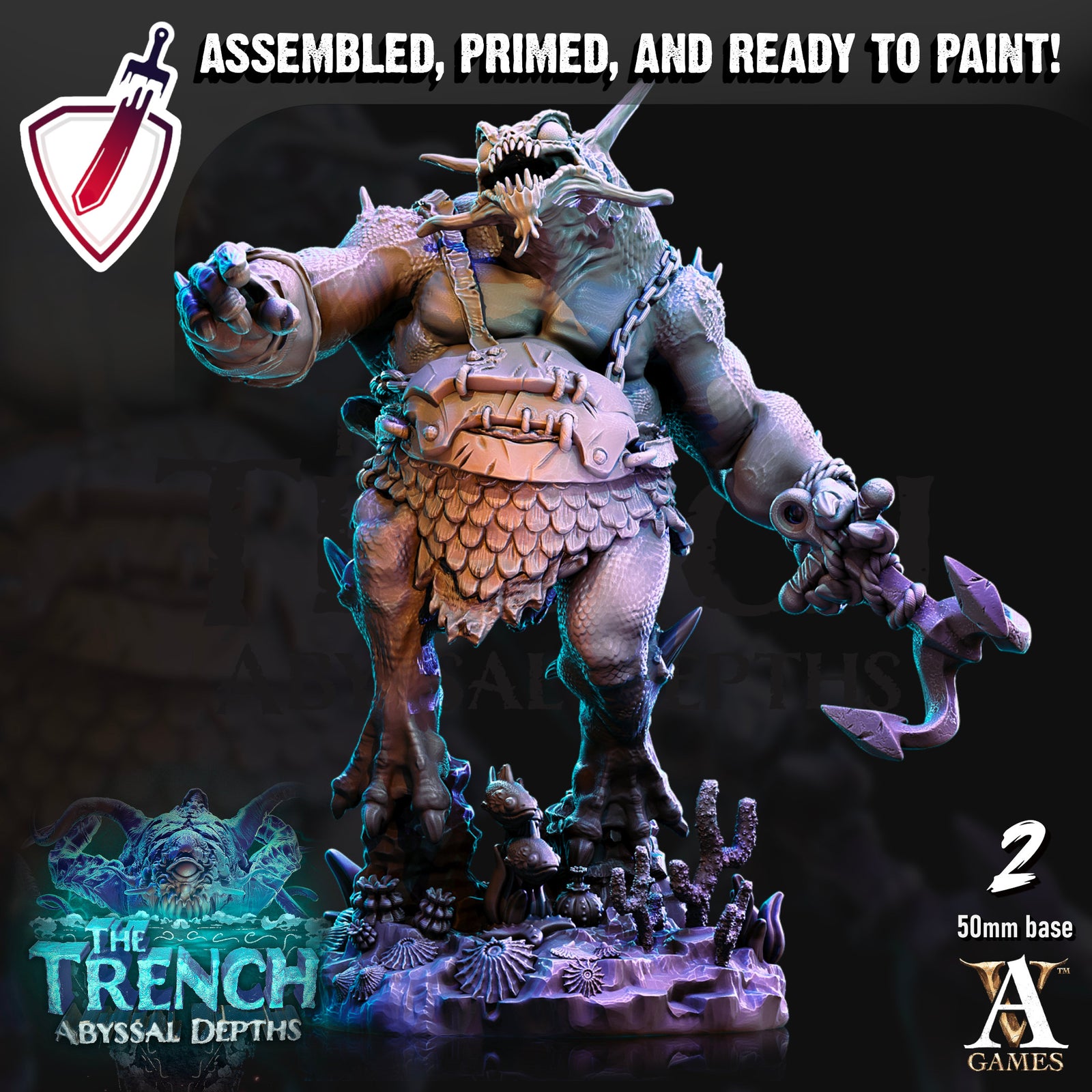 Morlok Big Bois | Miniatures by Archvillain Games | Resin Mini for Tabletop Gaming, D&D, Pathfinder, and Painting | Assembled and Primed - Brush and Battle