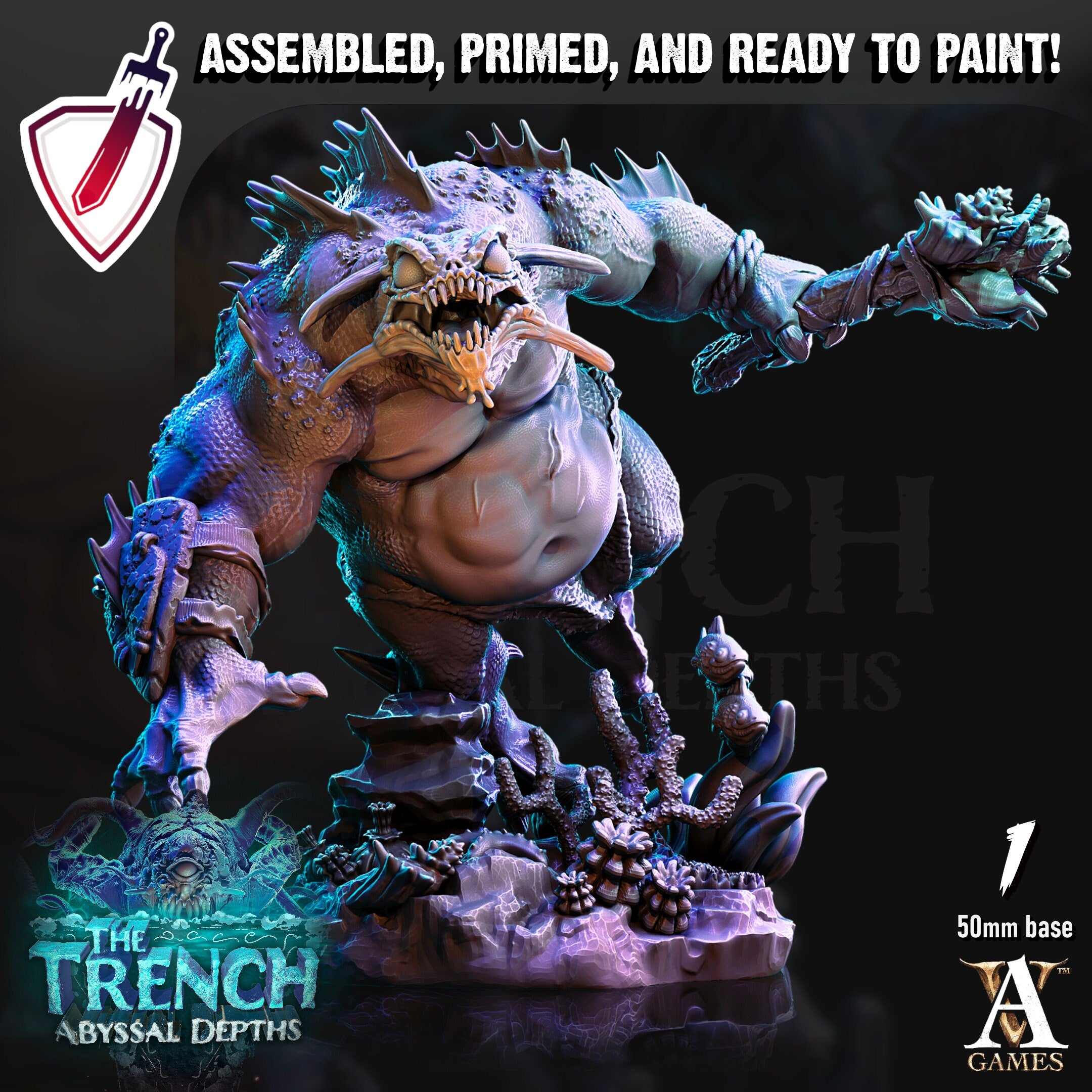 Morlok Big Bois | Miniatures by Archvillain Games | Resin Mini for Tabletop Gaming, D&D, Pathfinder, and Painting | Assembled and Primed - Brush and Battle