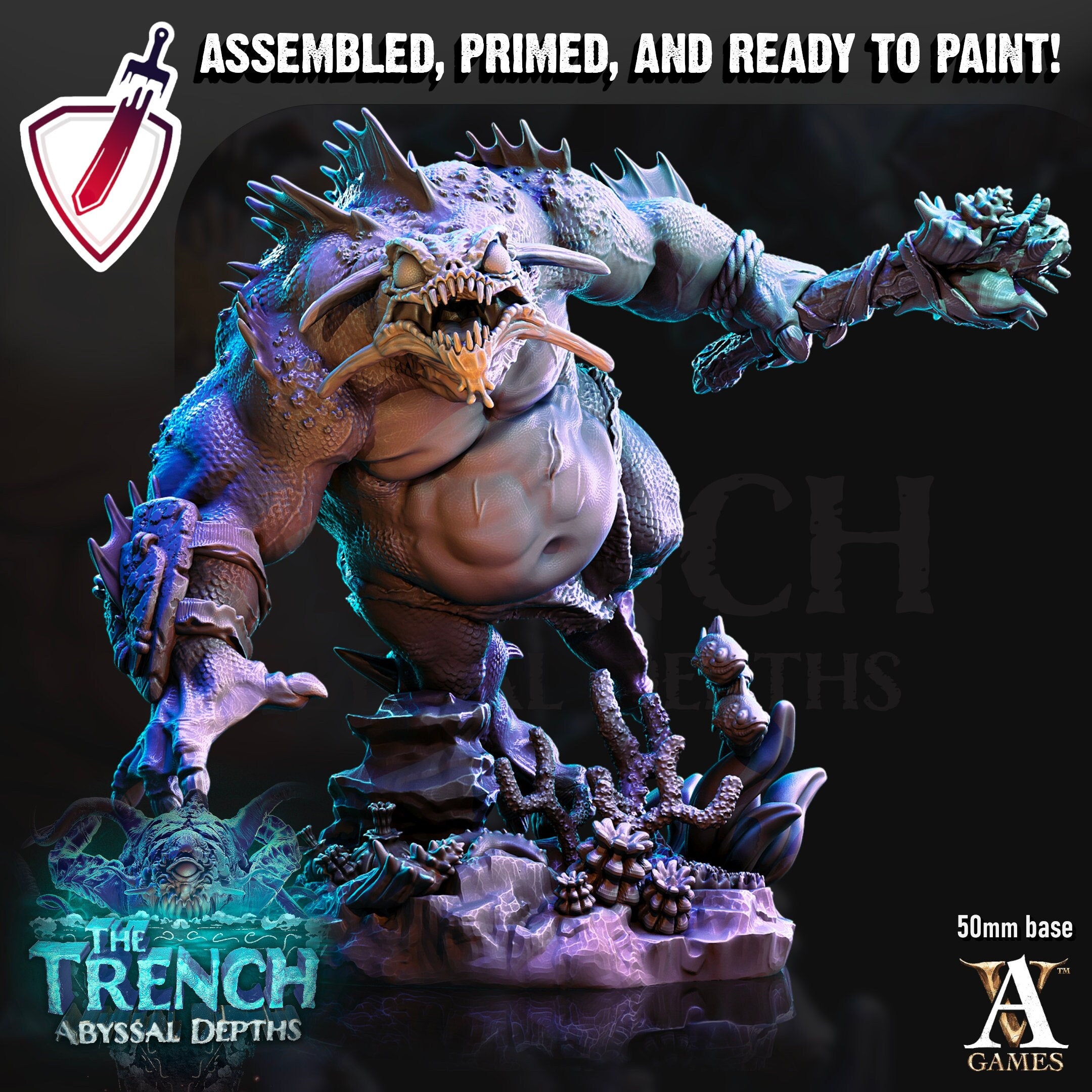 Morlok Big Bois | Miniatures by Archvillain Games | Resin Mini for Tabletop Gaming, D&D, Pathfinder, and Painting | Assembled and Primed - Brush and Battle