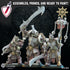 Urk Slaves CG | Miniatures by Lost Kingdom | Resin Mini For Tabletop Gaming, D&D, Pathfinder, Wargames, and Painting | Assembled and Primed - Brush and Battle