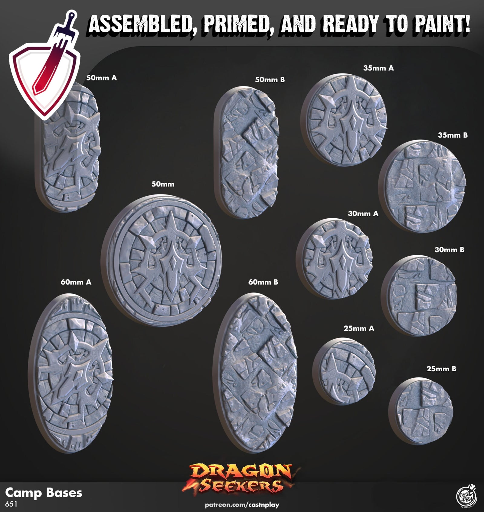 Barrab Wardens | Miniatures by Cast n Play | Resin Mini For Tabletop Gaming, D&D, Pathfinder, and Painting | Assembled and Primed - Brush and Battle