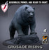 Wild Templar Bears | Miniatures by Lord of the Print | Resin mini for tabletop gaming, D&D, Pathfinder, and painting | Assembled and Primed - Brush and Battle