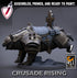 Armored Templar Bears | Miniatures by Lord of the Print | Resin Mini for Tabletop Gaming, D&D, Pathfinder, Painting | Assembled and Primed - Brush and Battle