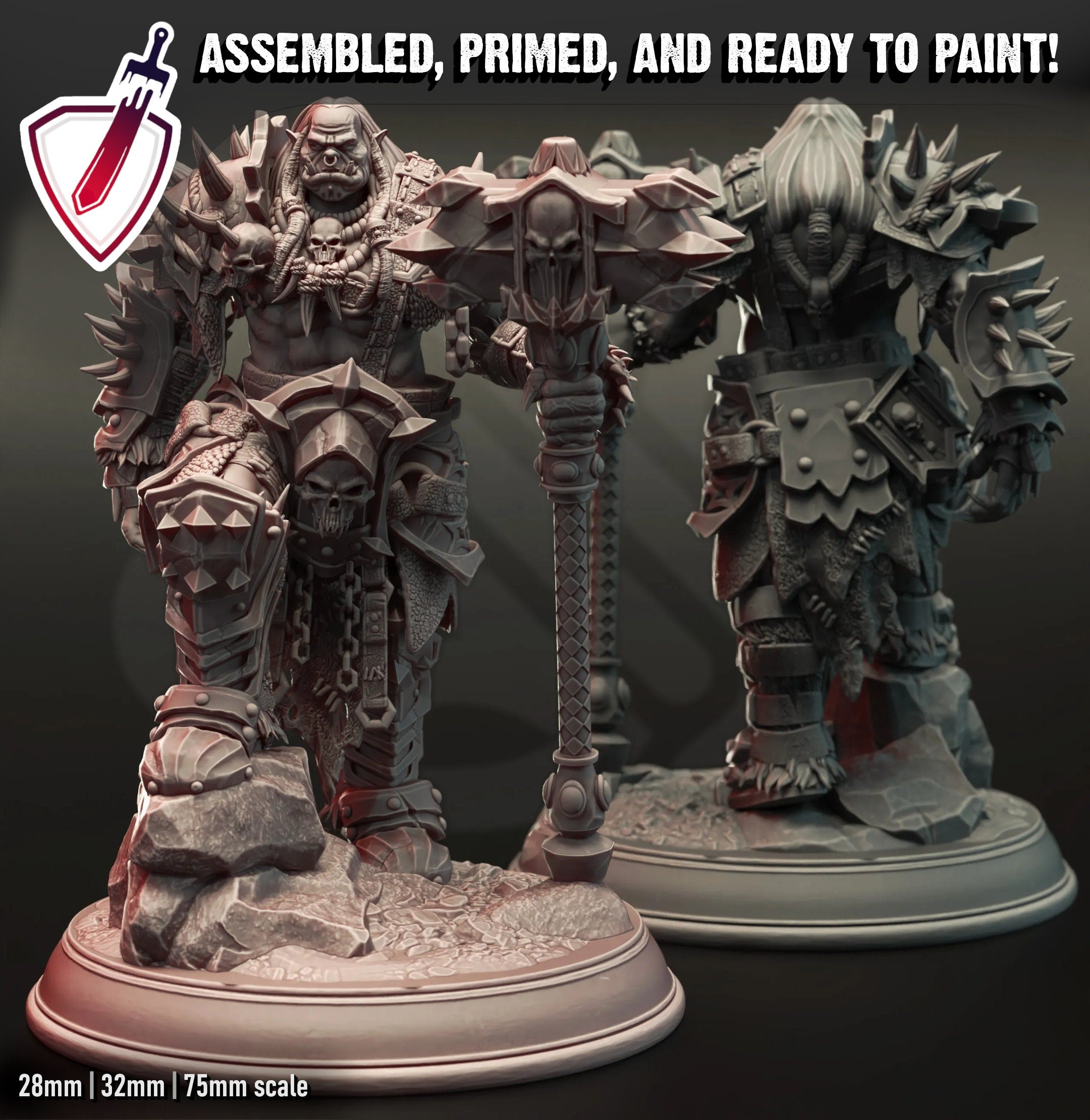 Gazza the Arrowproof | Miniature by DM Stash | Resin Mini For Tabletop Gaming, D&D, Pathfinder, and Painting | Assembled and Primed - Brush and Battle