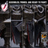 Templar Infantry - Hammer | Miniatures by Lord of the Print | Resin Mini for Tabletop Gaming, D&D, Pathfinder, Painting | Assembled + Primed - Brush and Battle