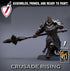 Templar Infantry - Scepter | Miniatures by Lord of the Print | Resin Mini for Tabletop Gaming, D&D, Pathfinder, Painting | Assembled+Primed - Brush and Battle