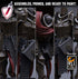Templar Infantry - Scepter | Miniatures by Lord of the Print | Resin Mini for Tabletop Gaming, D&D, Pathfinder, Painting | Assembled+Primed - Brush and Battle