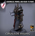 Templar Priest | Miniature by Lord of the Print | Resin Mini for Tabletop Gaming, D&D, Pathfinder, Painting | Assembled + Primed - Brush and Battle