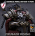 Templar King | Miniature by Lord of the Print | Resin Mini for Tabletop Gaming, D&D, Pathfinder, Painting | Assembled + Primed - Brush and Battle
