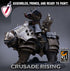 Mounted Templar Priest | Miniature by Lord of the Print | Resin Mini for Tabletop Gaming, D&D, Pathfinder, Painting | Assembled and Primed - Brush and Battle