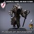Infantry Rats - Priests | Miniatures by Lord of the Print | Resin Mini for Tabletop Gaming, D&D, Pathfinder, Painting | Assembled+Primed - Brush and Battle