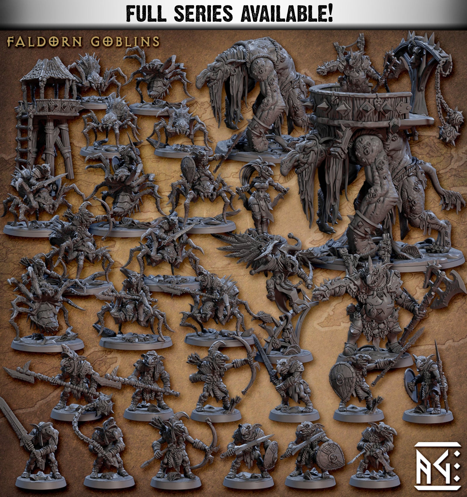 Grishak Grimcrow | Miniatures by Artisan Guild | Resin Mini for Tabletop Gaming, D&D, Pathfinder, and Painting | Assembled and Primed - Brush and Battle