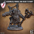 Malgob Firegut - Goblin Chieftain | Miniatures by Artisan Guild | For Tabletop Gaming, D&D, Pathfinder, and Painting | Assembled and Primed - Brush and Battle