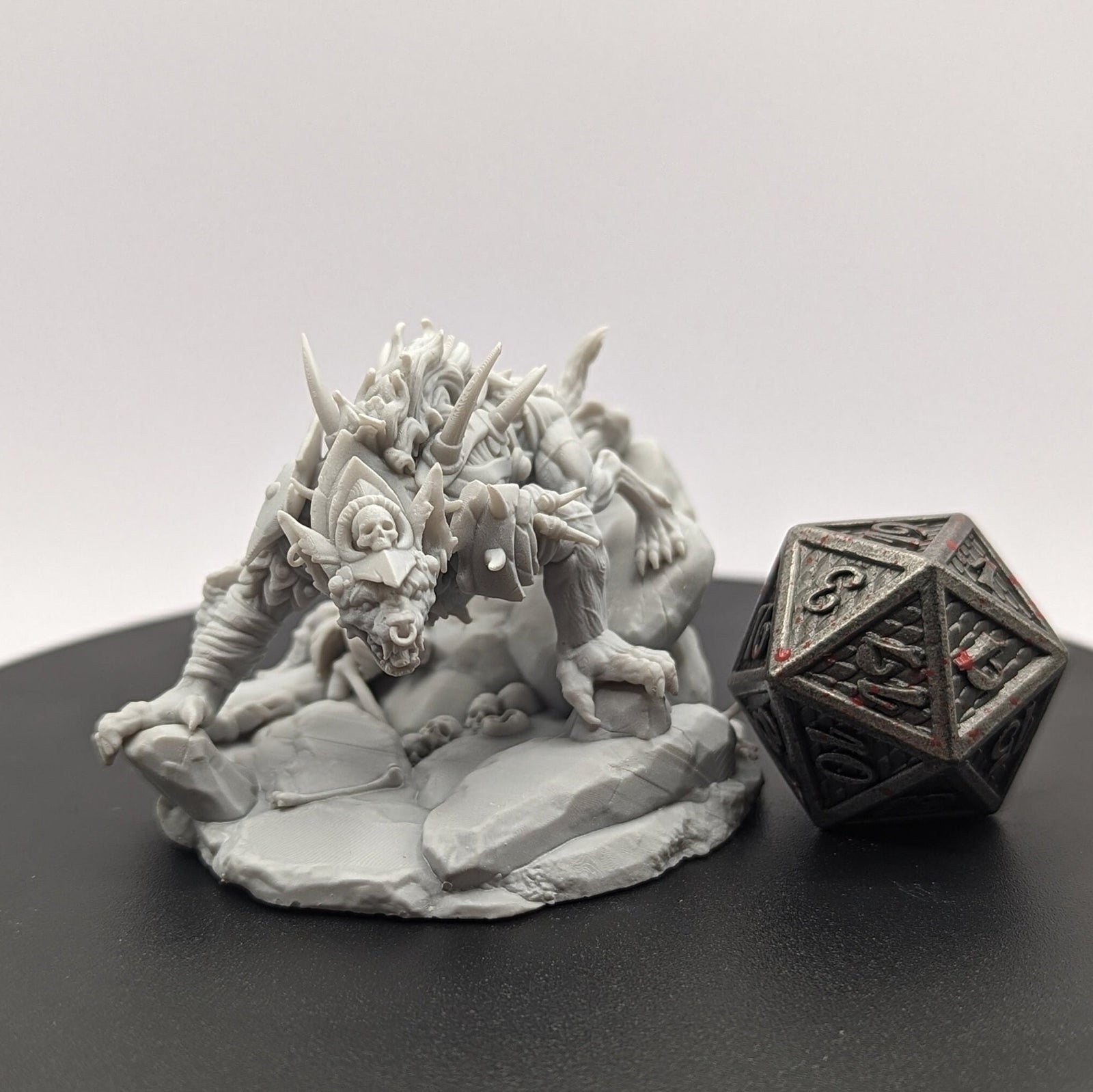 Gnoll Trackers | Miniatures by Archvillain Games | Resin Mini for Tabletop Gaming, D&D, Pathfinder, and Painting | Assembled and Primed - Brush and Battle