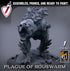 Wild Plague Rats | Miniatures by Lord of the Print | Resin Mini for Tabletop Gaming, D&D, Pathfinder, and Painting | Assembled and Primed - Brush and Battle