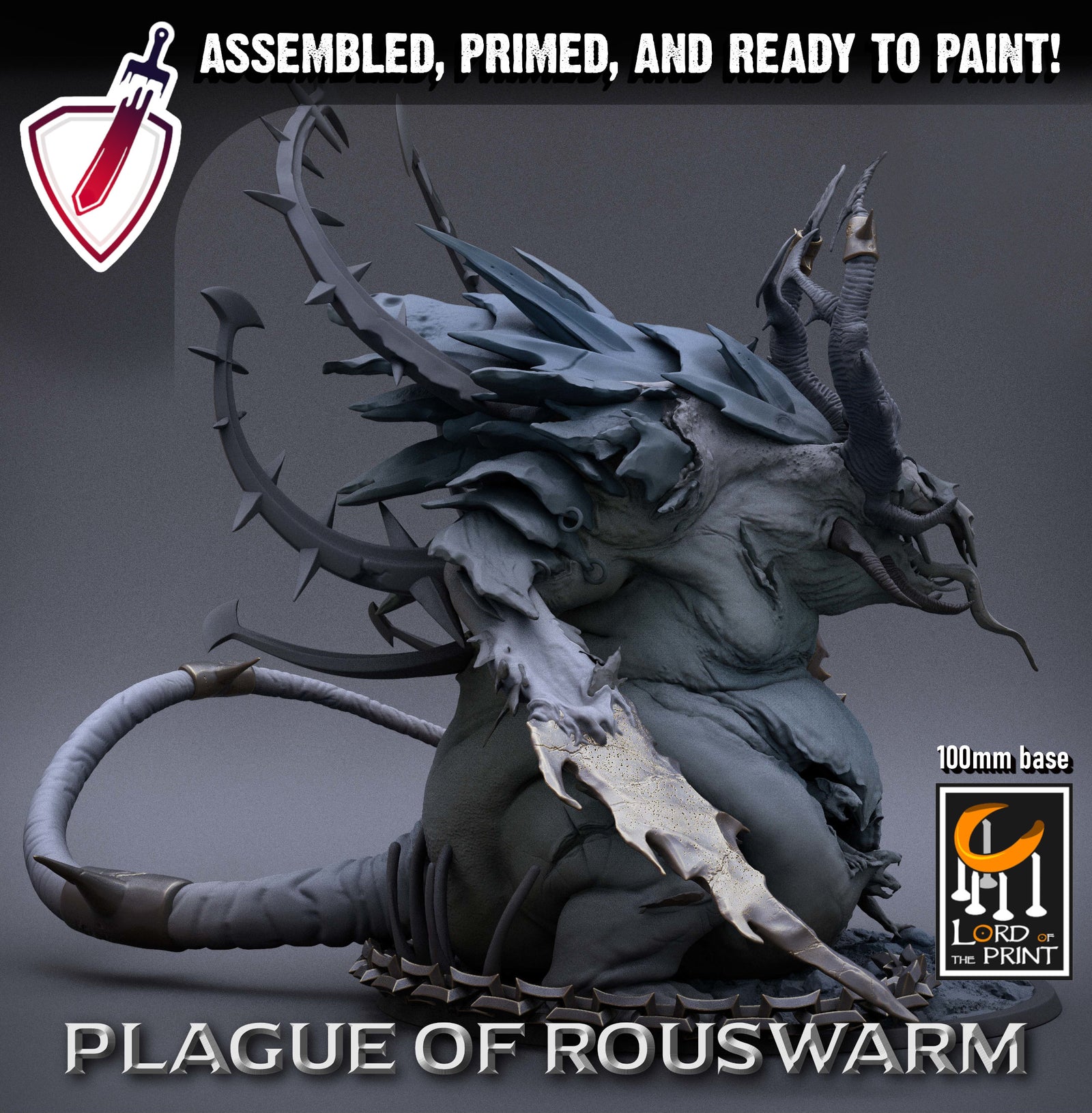 Festering Progenitor | (Massive) Miniature by Lord of the Print | For Tabletop Gaming, D&D, Pathfinder, and Painting | Assembled and Primed - Brush and Battle