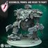 Abyssal Knight | Two Sizes | Miniature by Immaterium God | Resin Mini for Tabletop Gaming, D&D, Wargaming, Painting | Assembled and Primed - Brush and Battle