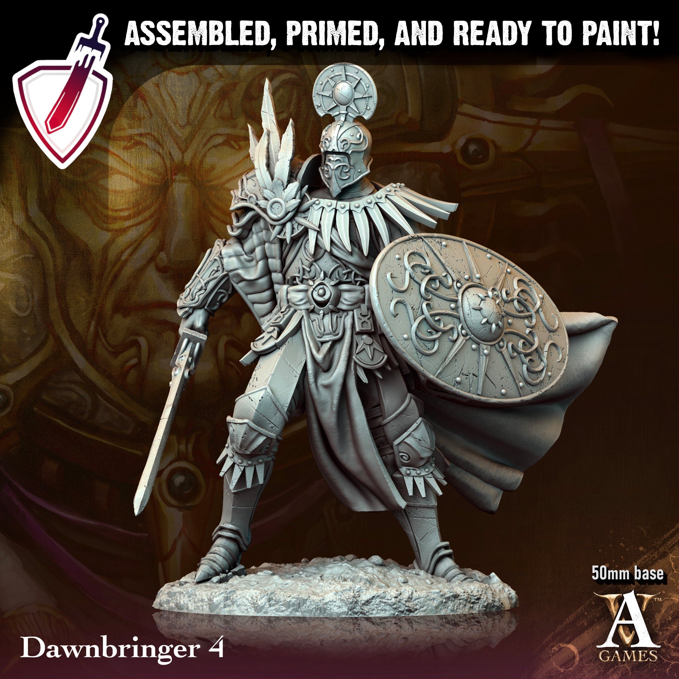 Dawnbringers | Miniatures by Archvillain Games | Resin Mini for Tabletop Gaming, D&D, Pathfinder, and Painting | Assembled and Primed - Brush and Battle