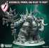 Mortigus Demon | (Massive) Miniature by Immaterium God | Resin Mini for Tabletop Gaming, D&D, Wargaming, and Painting | Assembled and Primed - Brush and Battle