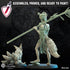 Hanako Kitsune Druid | Miniature by Lost Kingdom | Resin Mini For Tabletop Gaming, D&D, Pathfinder, Wargames, Painting | Assembled + Primed - Brush and Battle