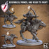 Skutagaard Warhorse Riders | Miniatures by Artisan Guild | Resin Mini for Tabletop Gaming, D&D, Pathfinder, Painting | Assembled and Primed - Brush and Battle