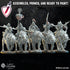 Mounted Mongobbo Spearmen | Miniatures by Lost Kingdom | For Tabletop Gaming, D&D, Pathfinder, Wargames, and Painting | Assembled and Primed - Brush and Battle