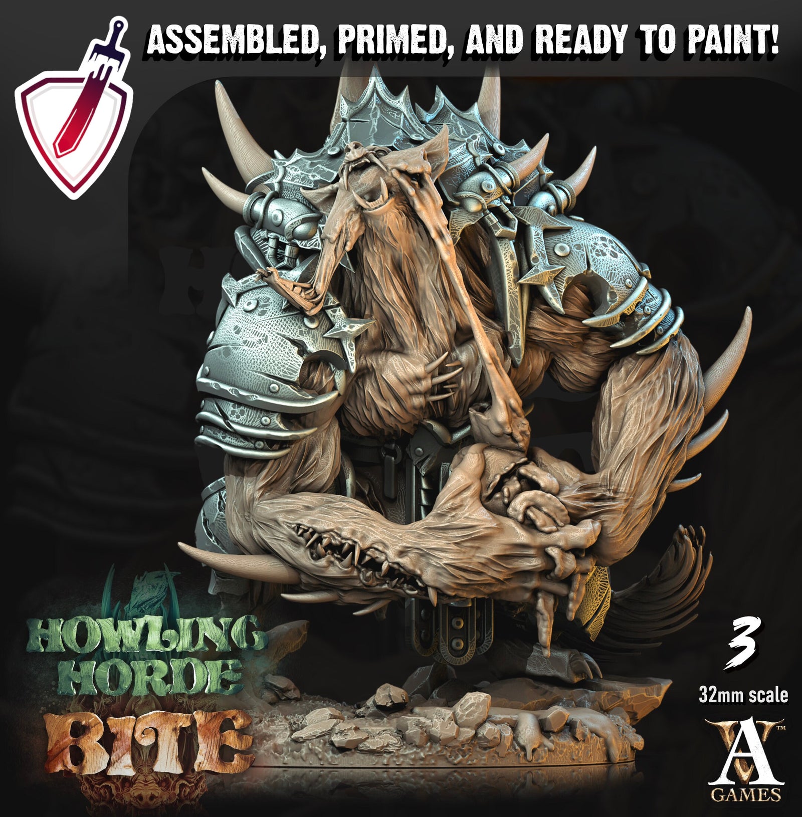 Claws of Akata | Miniatures by Archvillain Games | Resin Mini for Tabletop Gaming, D&D, Pathfinder, and Painting | Assembled and Primed - Brush and Battle