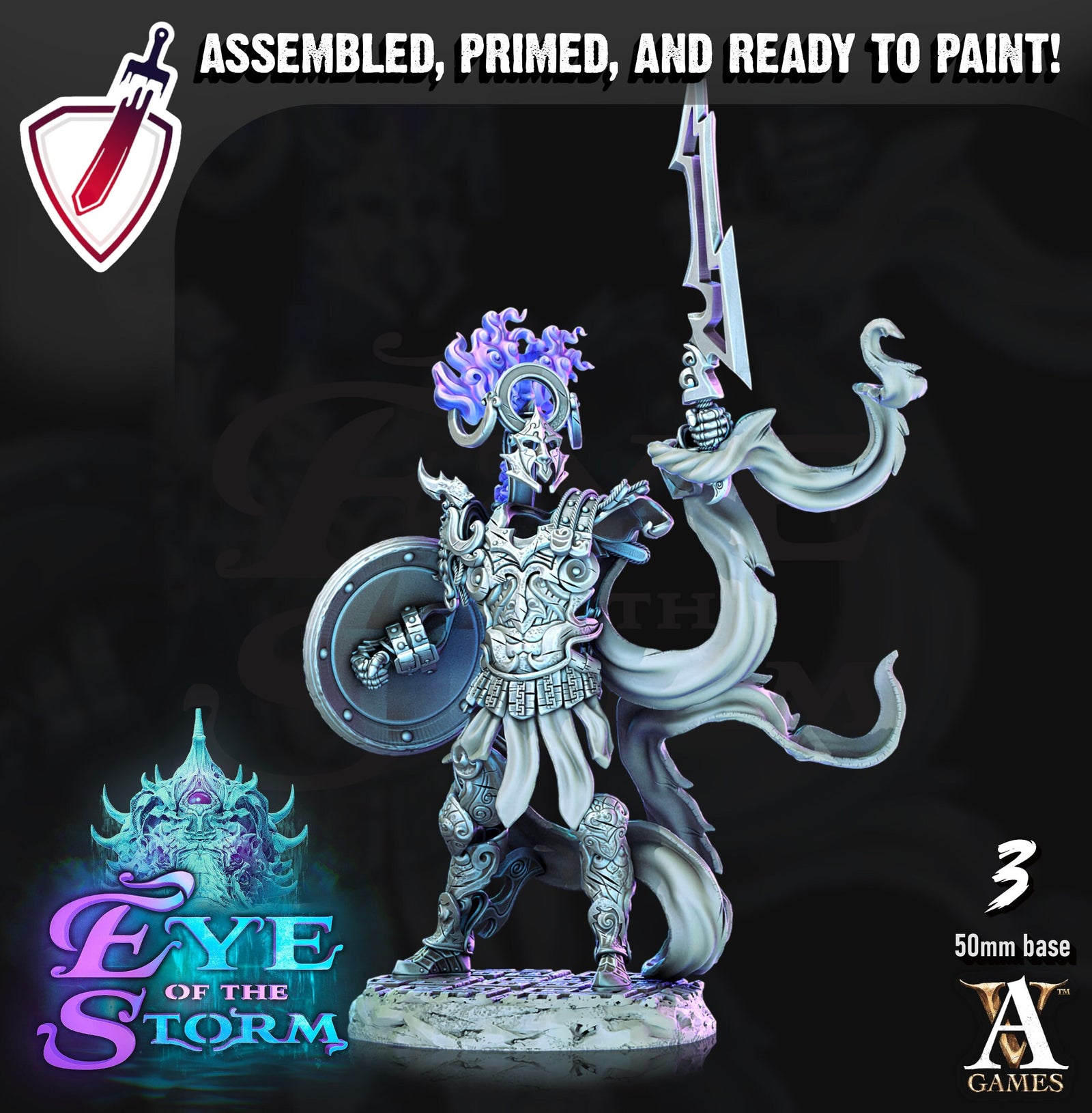 Ironstorm Sentinels | Miniatures by Archvillain Games | Resin Mini for Tabletop Gaming, D&D, Pathfinder, and Painting | Assembled and Primed - Brush and Battle